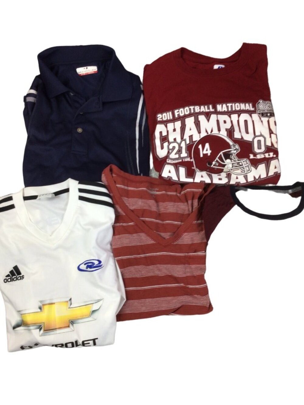 Bundle lot of 5 men’s shirts* All Med* Adidas*Alabama*Old Navy*Golf Shirt*EUC